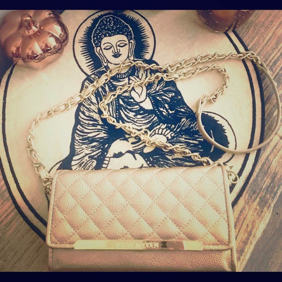Steve Madden shiny GOLD Crossover Bag! 😍 - Picture 3 of 6